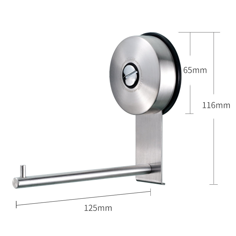 Suction Paper Holders Stainless steel Sucker Paper Roll Holder Toilet Paper Holder Tissue Holder Restroom Bathroom Accessories