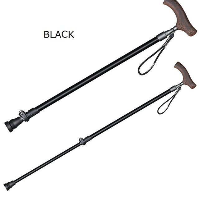 T Handle Aluminum Walking Stick Quick Locking Ultralight Anti-Slip Cane For Elderly 1 Pcs