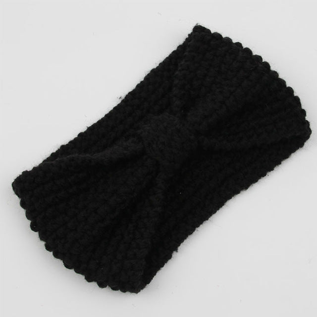 Solid Wide Knitting Woolen Headband