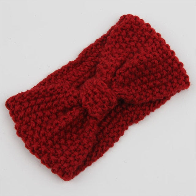 Solid Wide Knitting Woolen Headband