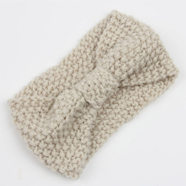 Solid Wide Knitting Woolen Headband