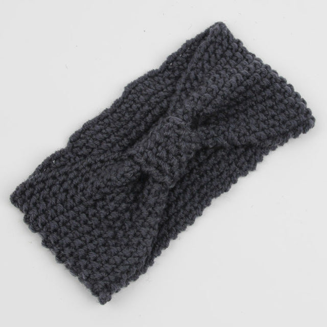 Solid Wide Knitting Woolen Headband