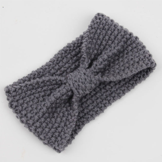 Solid Wide Knitting Woolen Headband