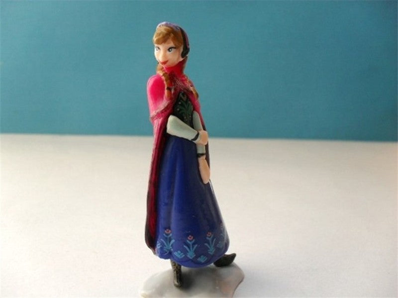 6 Pcs/Sets Elsa And Anna Figures