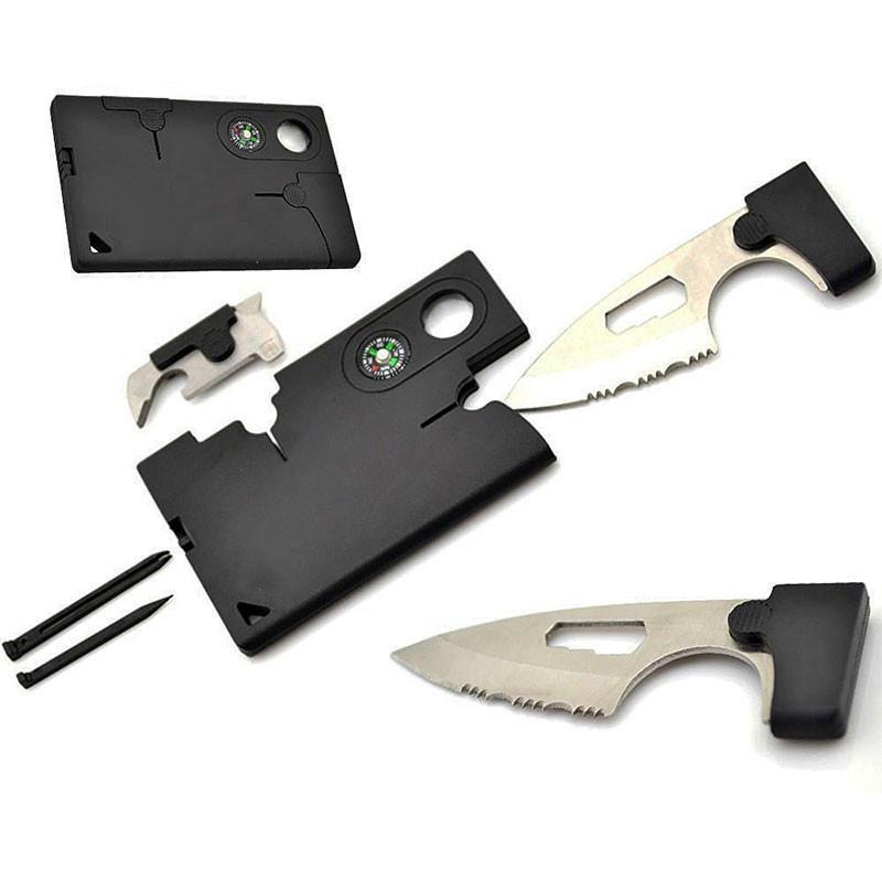 10-in-1 Compact Military Multi-Tool Pocket Survival Kit