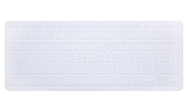 HRH French UK/EU Silicone Soft Color AZERTY Keyboard Cover Skin Protector For Apple Mac MacBook Air 11