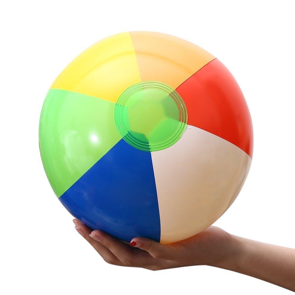 1PCS Rainbow-Color Inflatable Beach Ball