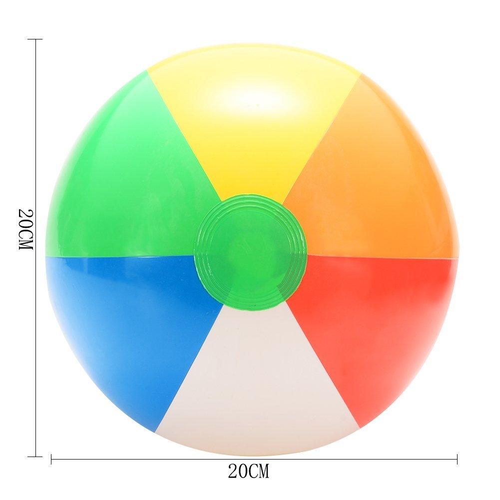 1PCS Rainbow-Color Inflatable Beach Ball