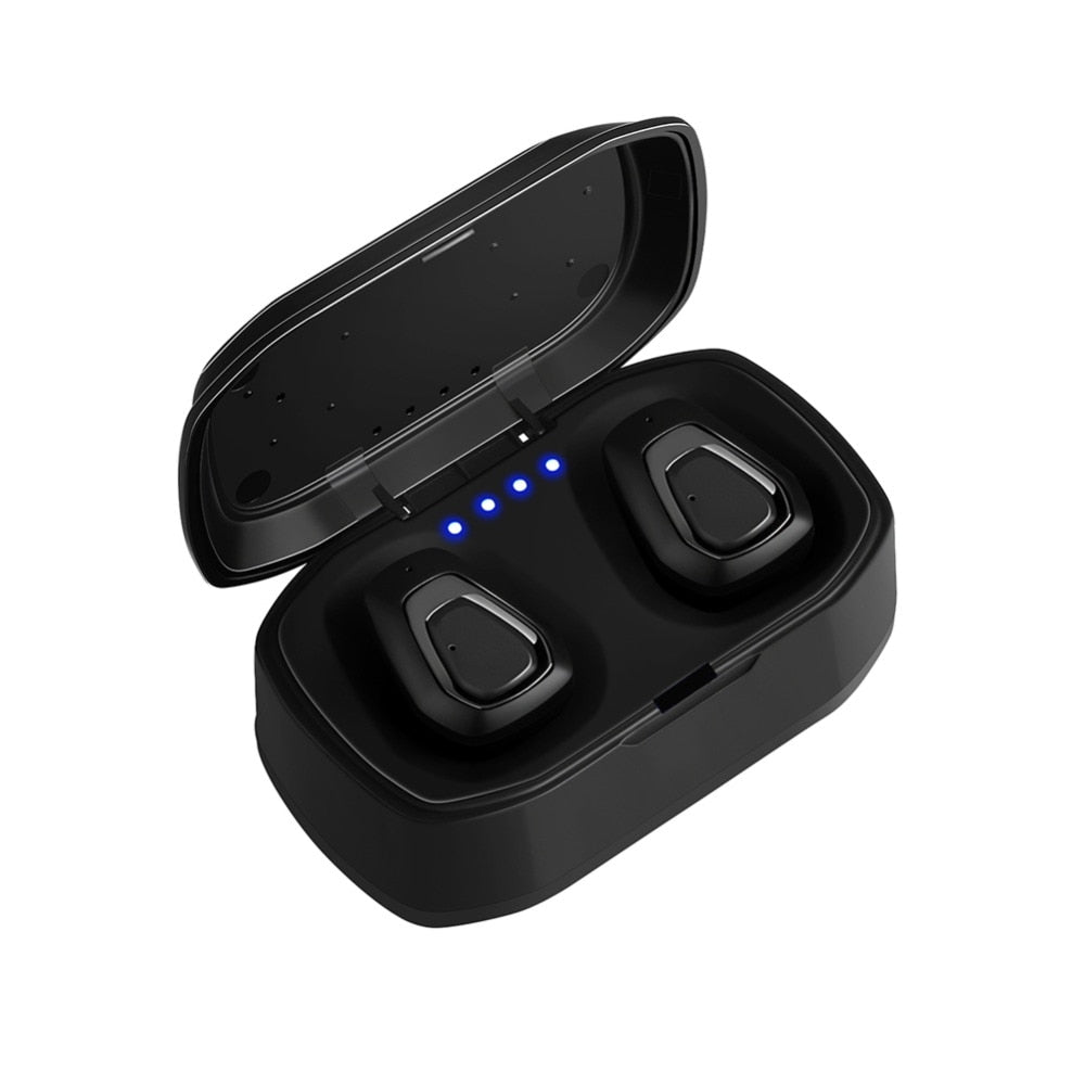 Wireless Noise Cancellation Stereo Sport Earphones with Free Charge Box