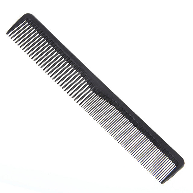 Pro Salon Barber Styling Hairdressing Black Carbon Combs