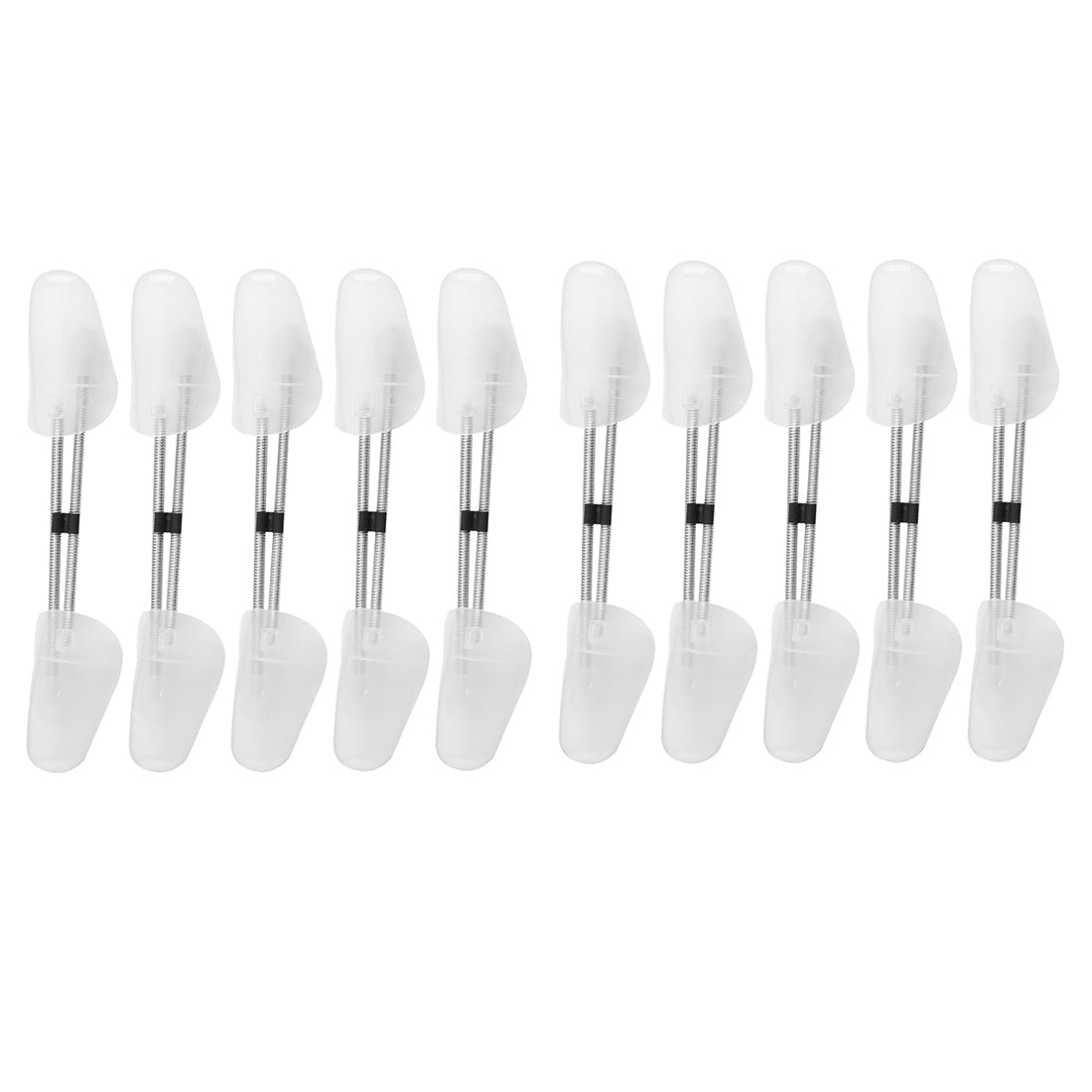 10 Pairs: White Plastic Shoe Trees