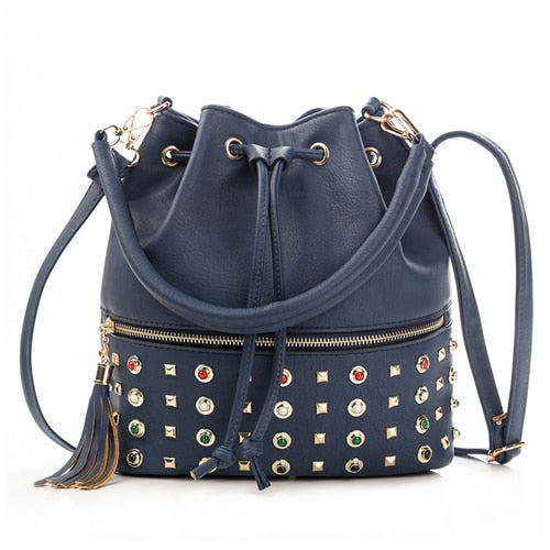 Women's Luxurious Dazzling Shoulder Messenger Bag with Tassel