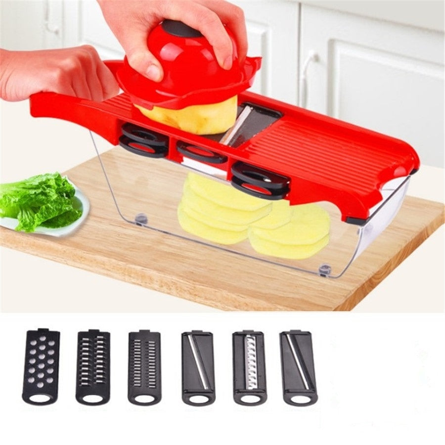 Stainless Steel Blade Mandoline Kitchen Slicer