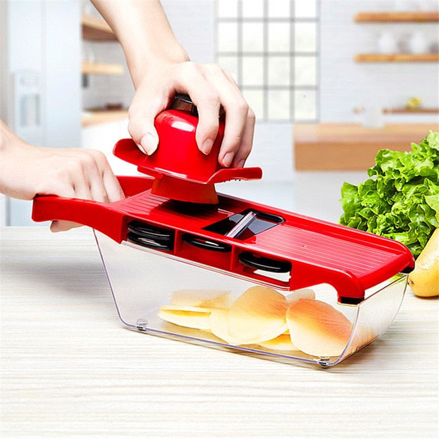 Stainless Steel Blade Mandoline Kitchen Slicer