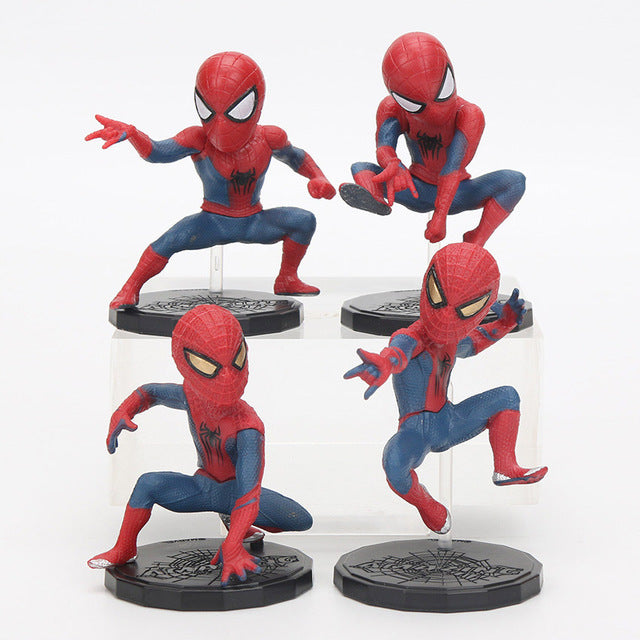 8cm anime Marvel the avengers the amazing Spiderman Electro Lizard Figure Toy PVC Action Toys Figure Collection model