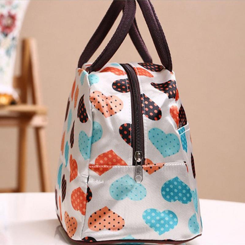 Heart Decorated Lunch Tote Cooler