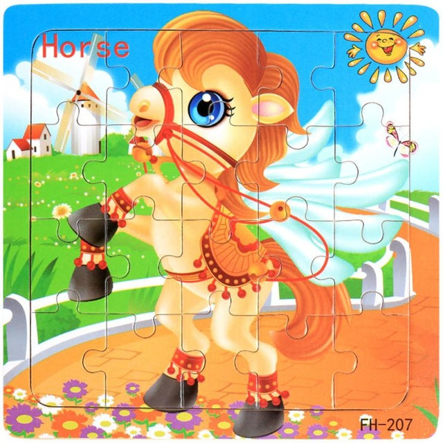 Wooden Puzzle Jigsaw Animal Puzzle