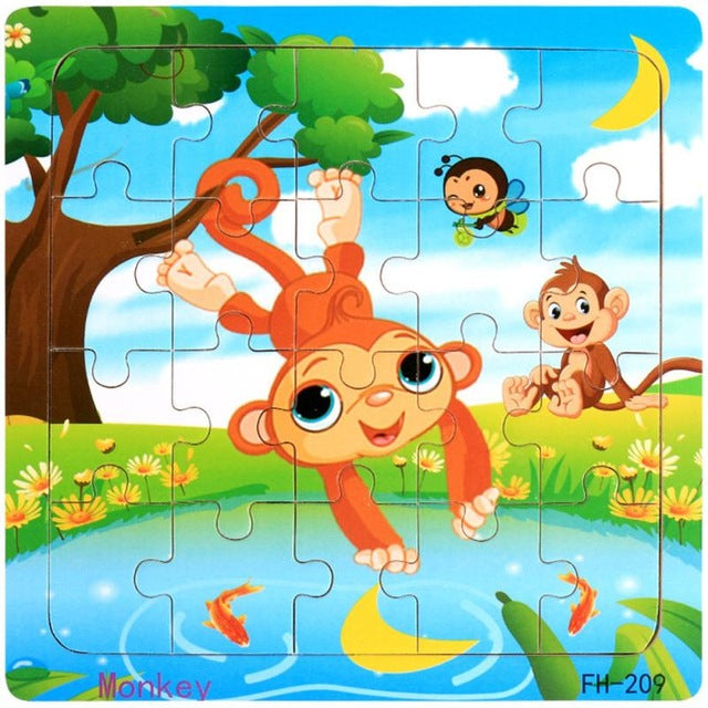 Wooden Puzzle Jigsaw Animal Puzzle
