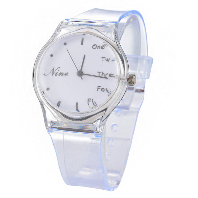 Women's Transparent Quartz Wrist Watch