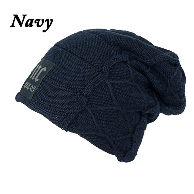 Baggy Camping Wool Knit Winter Beanie