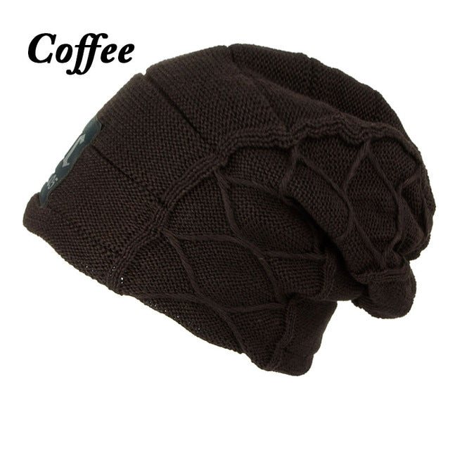 Baggy Camping Wool Knit Winter Beanie