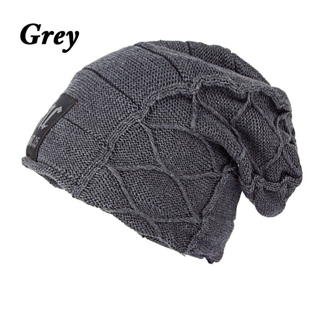 Baggy Camping Wool Knit Winter Beanie