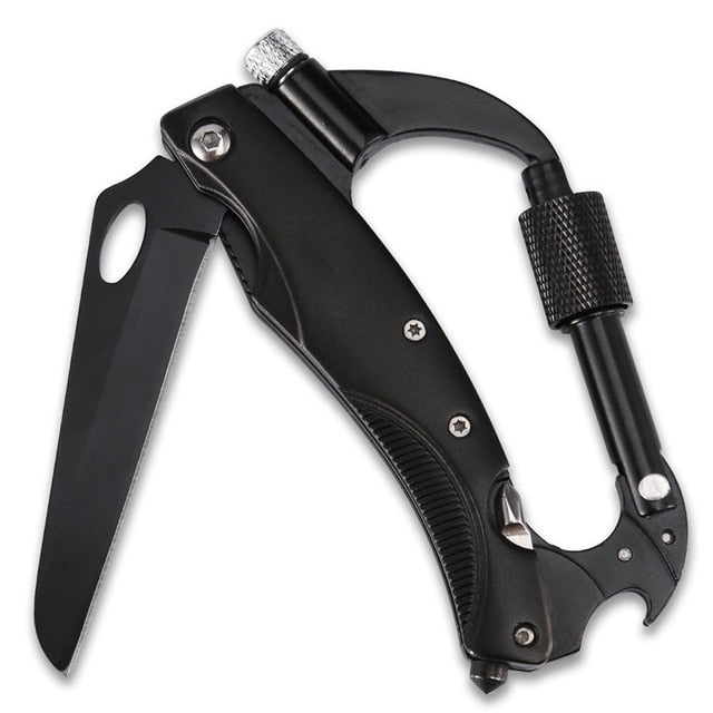 WorthWhile Multifunction Mountaineering Buckle Knife with LED