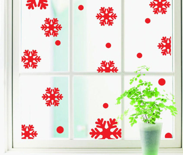 ISHOWTIENDA Wall Window Stickers Angel Snowflake Christmas Xmas Vinyl Art Decoration Decals
