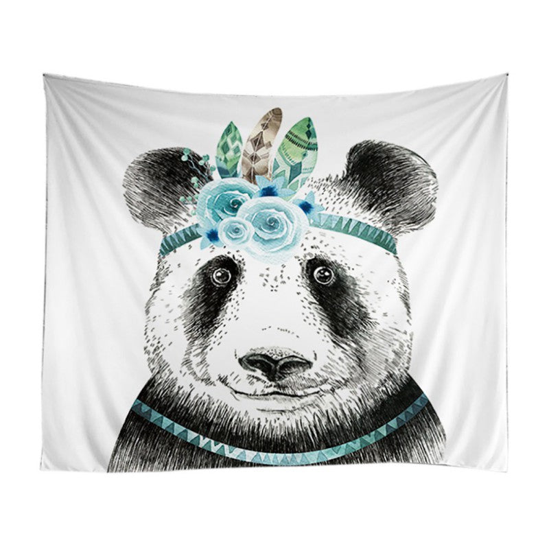 Chinese Classical Style Panda Shower Curtains Bathroom Curtain Bathroom Products Waterproof Accessories