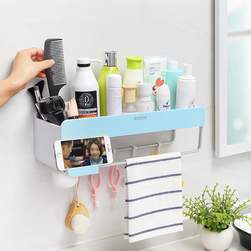 Multi-Function Bathroom Hanging Wall Shelf Storage Rack