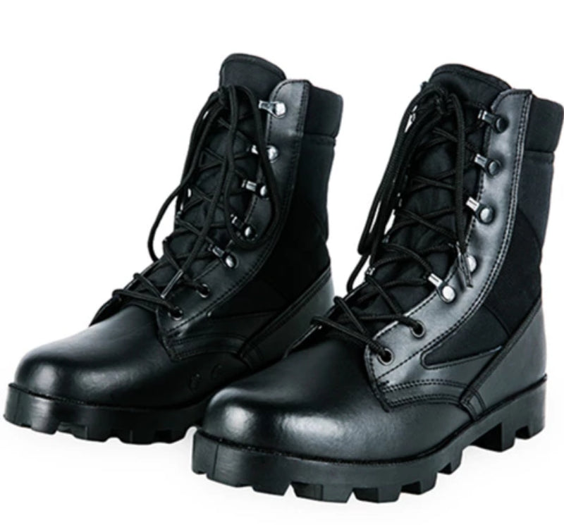 Men's Leather Combat Tactical Safety Shoes