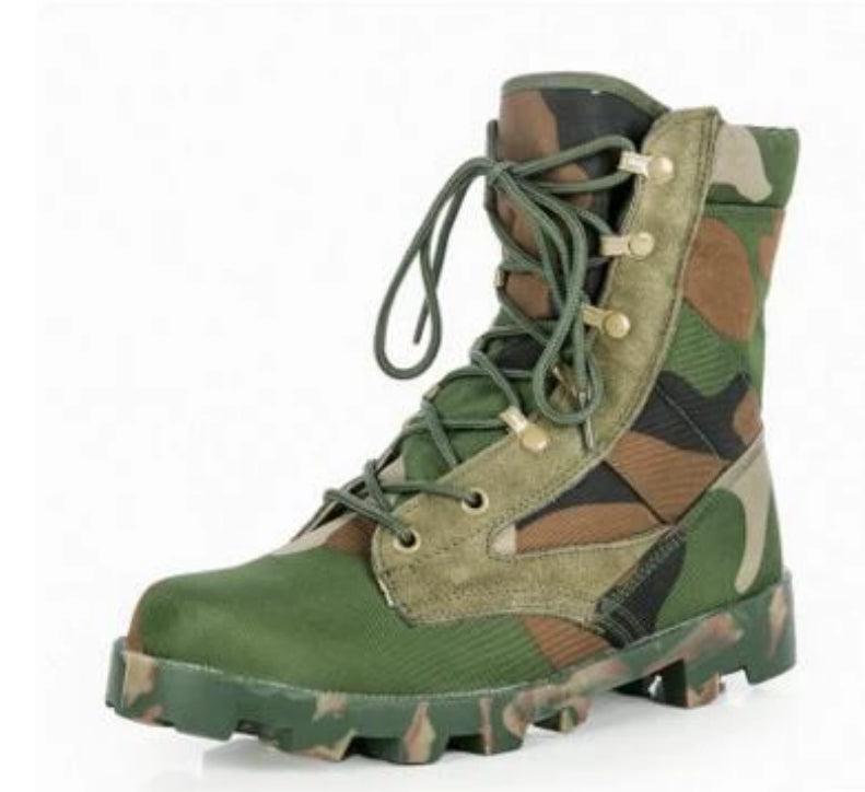 Men's Leather Combat Tactical Safety Shoes