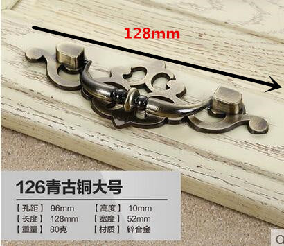 High quality retro kitchen cabinet door handle luxury drawer stealth handle relief craft furniture accessories