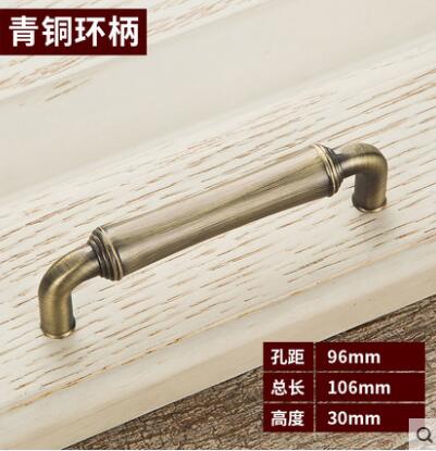 High quality retro kitchen cabinet door handle luxury drawer stealth handle relief craft furniture accessories