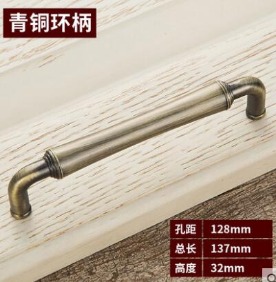 High quality retro kitchen cabinet door handle luxury drawer stealth handle relief craft furniture accessories