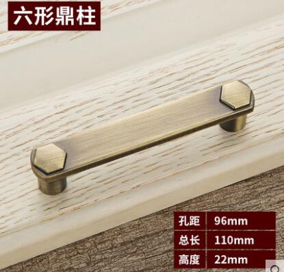 High quality retro kitchen cabinet door handle luxury drawer stealth handle relief craft furniture accessories