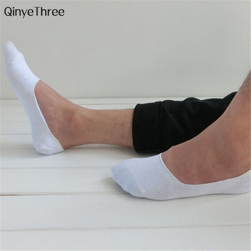 Unisex 1 Pair Men Women Low Cut Ankle Socks Casual Soft Cotton sock Loafer Boat Non-Slip Invisible No Show Socks 3 Colors