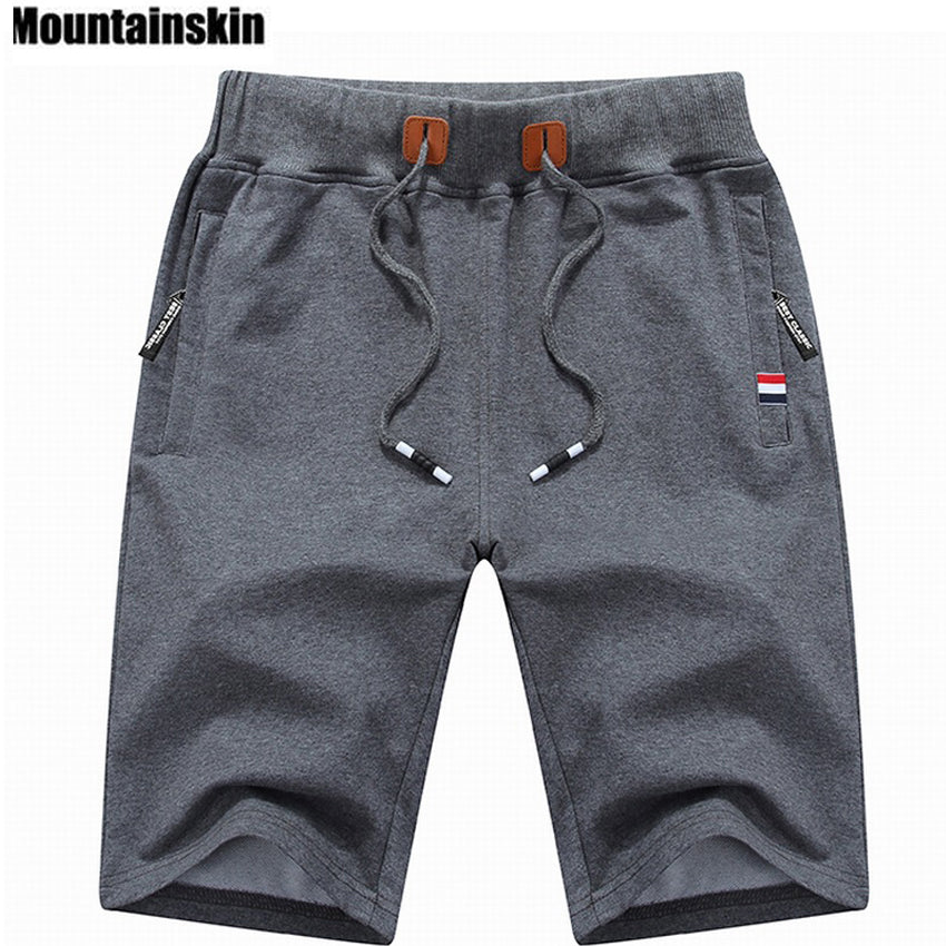 Mountainskin   Solid Men's Shorts 6XL Summer Mens Beach Shorts Cotton Casual Male Shorts homme Brand Clothing SA210