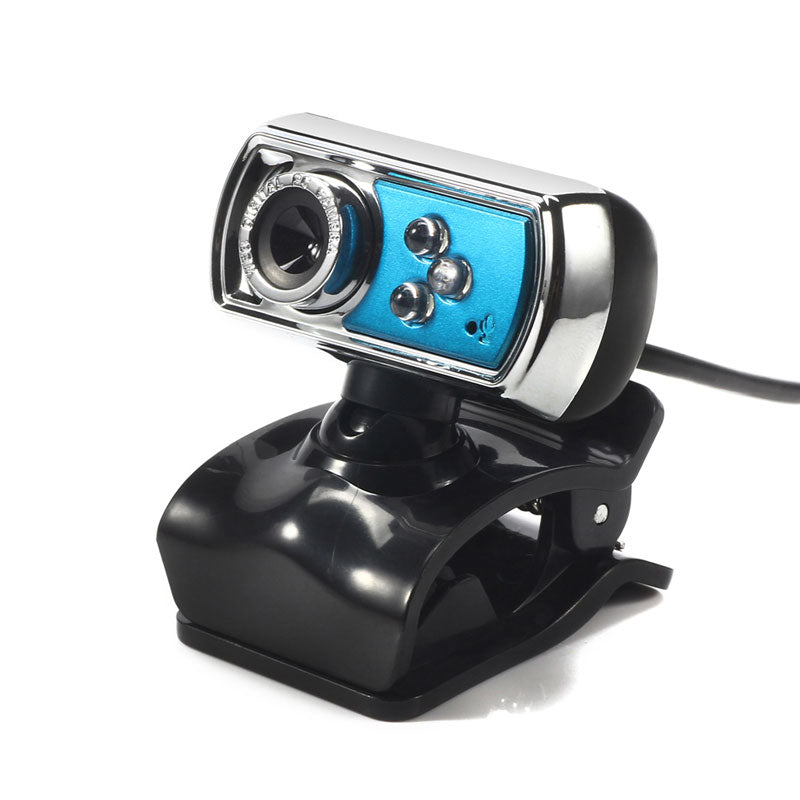 HD 3 LED Night Vision USB Webcam with Mic