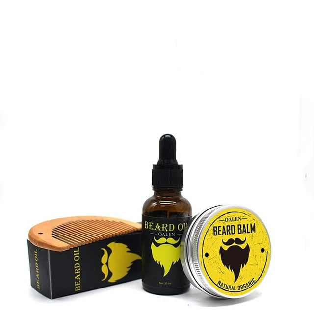 Men Beard Oil 100% Natural Organic Products for Groomed Beard Growth Beard Oil kit