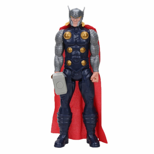 30CM The Avengers Superhero Figure Thor Captain America Wolverine Spider Man Iron Man Collectible Model Dolls Hasbro Marvel Toys