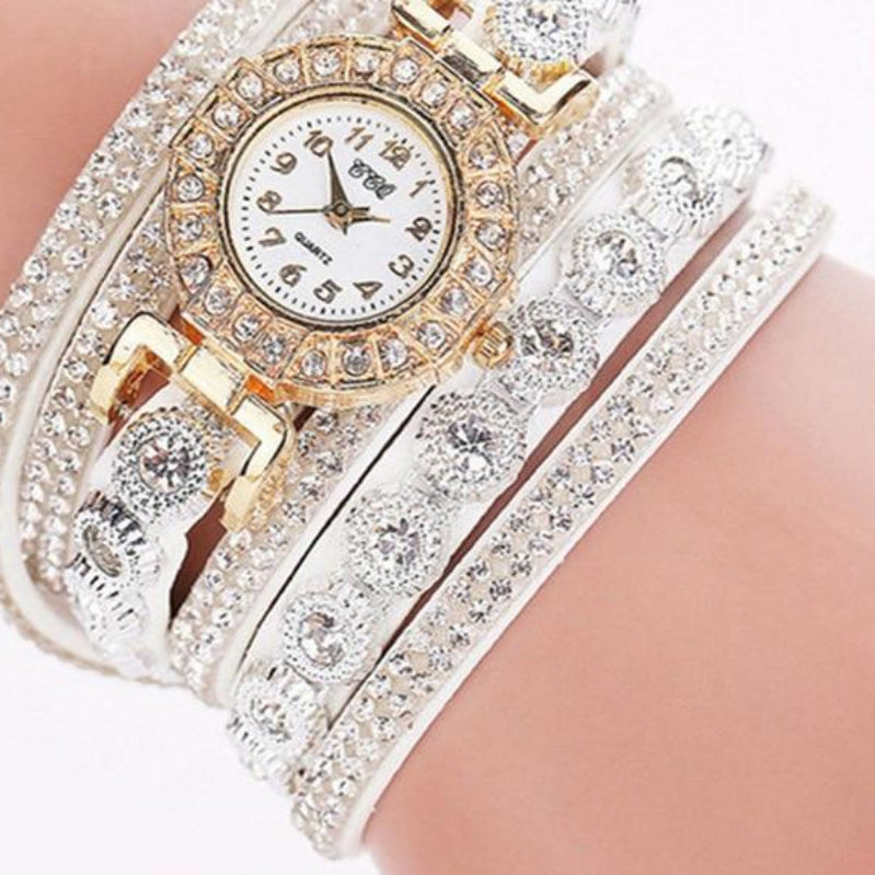 Women's Bracelet Watch With Rhinestones