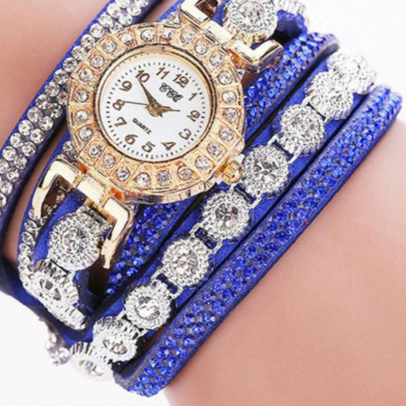 Women's Bracelet Watch With Rhinestones