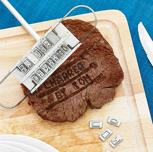 55 letters Metal Barbecue Stamps