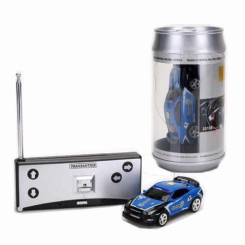 Mini RC Remote Controlled Car Racing Car Toys in the beverage can