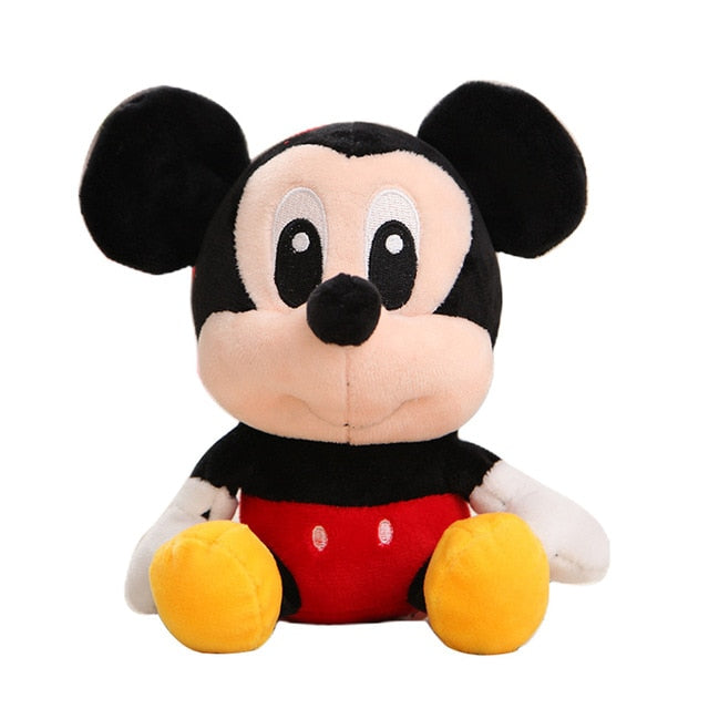 Disney Stuffed Animals Plush Mickey Mouse Minnie Winnie the Pooh Doll Lilo and Stitch Piglet Keychain Birthday Gift Kid Girl Toy