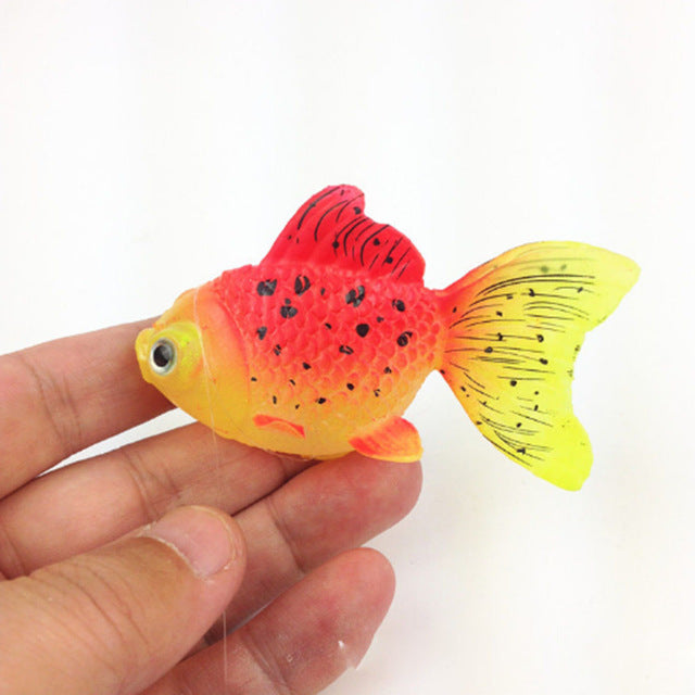 OnnPnnQ Decor Goldfish Aquarium Decoration Artificial Glowing Effect Fish Tank Ornament