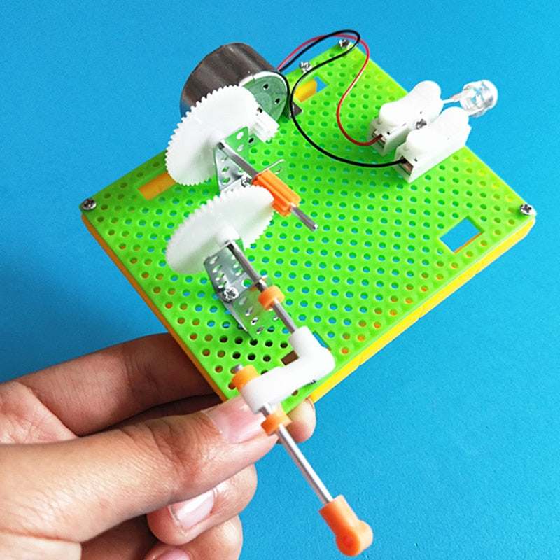 DIY Hand Crank Generator Assemble Plastic Model