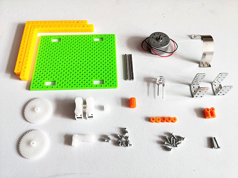 DIY Hand Crank Generator Assemble Plastic Model