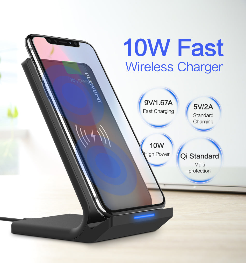 Wireless Charger Charging Dock with Stand for Smart Phones
